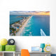 Cancun Coast with Sun Wall Decal