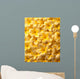 Yellow Plumeria Flowers With Water Droplets Wall Mural