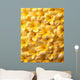 Yellow Plumeria Flowers With Water Droplets Wall Mural