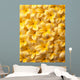 Yellow Plumeria Flowers With Water Droplets Wall Mural