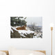 Montana Mountain Lion Resting In Day Bed Winter, Snow A52G Wall Mural