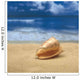 Close-Up Of Seashell On Beach With Ocean Soft Focus In Background A33D Wall Mural