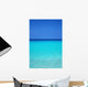Calm Turquoise Ocean Water To Horizon, Clear Blue Sky A33A Wall Mural