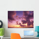 Tropical Cumulus Pink/Orange Clouds At Sunset, Over Ocean A35C Wall Mural