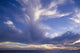 Blue-Lavender Cloud Formations Over Ocean A35H Wall Mural