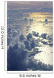 View From Above Clouds Over Ocean, Sun Reflections A35G Wall Mural