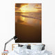 Hawaiian Sunset At Beach, Pastel Colors Wall Mural