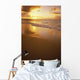 Hawaiian Sunset At Beach, Pastel Colors Wall Mural