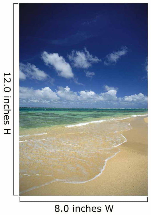 Hawaii, Kauai, North Shore, Clear Shoreline, Sand At Haena Beach A32A Wall Mural