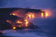 Lava Flow Action Into Ocean Twilight A27D Wall Mural