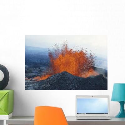 Crater A28d Wall Mural shown on a wall