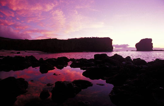 Hawaii, Lanai, Sunrise At Pu'u Pehe, Sweetheart Rock Wall Mural