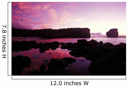 Hawaii, Lanai, Sunrise At Pu'u Pehe, Sweetheart Rock Wall Mural