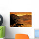 Hawaii, Maui, Golden Sunlight Over Haleakala Crater, National Park Wall Mural
