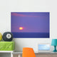 Sunset Over Calm Ocean, Sun Ball In Purple Sky, Vog Horizon A29G Wall Mural