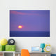 Sunset Over Calm Ocean, Sun Ball In Purple Sky, Vog Horizon A29G Wall Mural