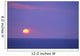 Sunset Over Calm Ocean, Sun Ball In Purple Sky, Vog Horizon A29G Wall Mural
