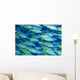 Hawaii, School Of Blue Stripe Snapper Side View A84H Wall Mural