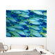 Hawaii, School Of Blue Stripe Snapper Side View A84H Wall Mural