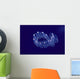 Hawaii, Close-Up Of Plantonic Salp Floating In Clear Blue Ocean A88B Wall Mural