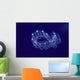 Hawaii, Close-Up Of Plantonic Salp Floating In Clear Blue Ocean A88B Wall Mural