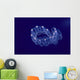 Hawaii, Close-Up Of Plantonic Salp Floating In Clear Blue Ocean A88B Wall Mural