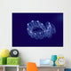 Hawaii, Close-Up Of Plantonic Salp Floating In Clear Blue Ocean A88B Wall Mural