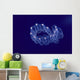 Hawaii, Close-Up Of Plantonic Salp Floating In Clear Blue Ocean A88B Wall Mural