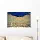 Underwater Reflections Along Sandy Bottom, At Surface Blue Sky Visible Wall Mural