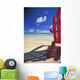 Calm Turquoise Ocean Shoreline Wall Mural