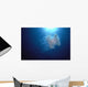 Midwater In Blue Ocean Backlit By Sunburst A88C Wall Mural