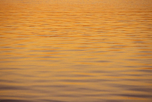 Ocean Shimmering Surface With Sunset Reflections Wall Mural