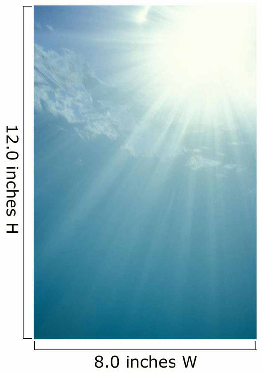 Brilliant Sunburst Through Water Surface Wall Mural