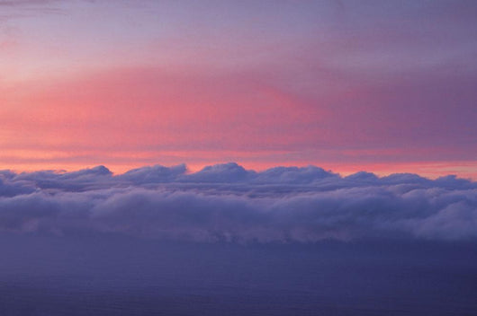 Sky At Sunset With Layer Of Puffy Clouds Wall Mural