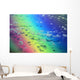 Polarized Rainbow And Aerial Of Clouds Over The Ocean Wall Mural