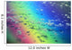 Polarized Rainbow And Aerial Of Clouds Over The Ocean Wall Mural