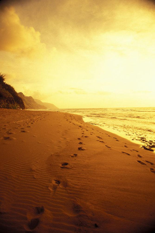 Golden Sky And Water Wall Mural