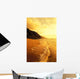 With Foamy Surf And Cliff In Background Wall Mural
