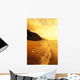 With Foamy Surf And Cliff In Background Wall Mural