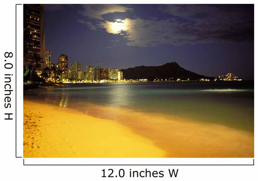 Bright Yellow Sand Skyline Illuminated Wall Mural