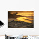 Hawaii, Oahu, North Shore, Sunset View Of Coastline Wall Mural