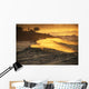 Hawaii, Oahu, North Shore, Sunset View Of Coastline Wall Mural