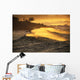 Hawaii, Oahu, North Shore, Sunset View Of Coastline Wall Mural