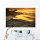 Hawaii, Oahu, North Shore, Sunset View Of Coastline Wall Mural