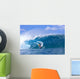 Hawaii, Oahu, North Shore, Pipeline Surfer Coming Out Of Wave, Curling Wall Mural