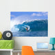 Hawaii, Oahu, North Shore, Pipeline Surfer Coming Out Of Wave, Curling Wall Mural