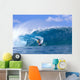 Hawaii, Oahu, North Shore, Pipeline Surfer Coming Out Of Wave, Curling Wall Mural