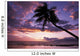Purple Sunset With Lanai In Distance And Palm Silhouette Wall Mural