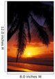 Hawaii, View Of Sunset From The Beach Wall Mural