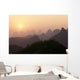 China, Guilin, Piled Silk Mountains, At Sunset, Orange Sky B1785 Wall Mural